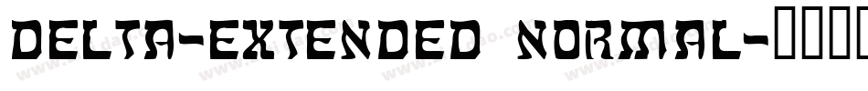Delta-Extended Normal字体转换
